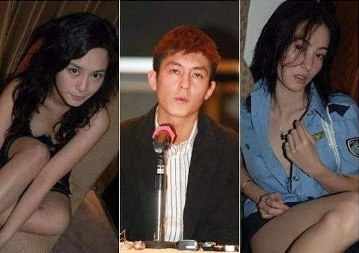 三张照片拼在一起的男女