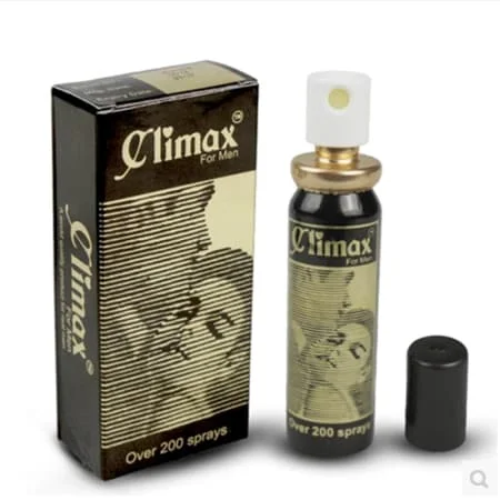 黑瓶喷剂写着Climax